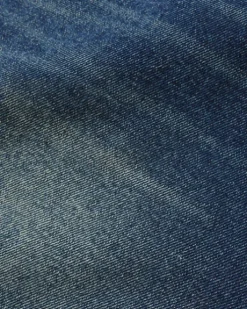 Baggy Denim Jeans, Distressed Indigo