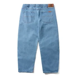 Baggy Denim Jeans, Washed Indigo