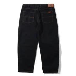 Baggy Denim Jeans, Washed Black