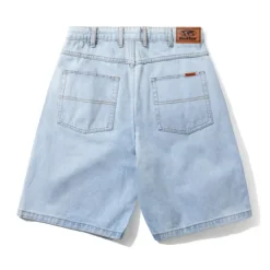 Baggy Denim Shorts, Light Blue