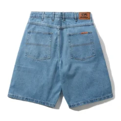 Baggy Denim Shorts, Washed Indigo