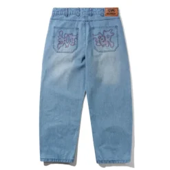 Blotch Denim Jeans, Streaky Blue