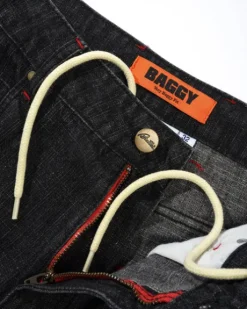 Blotch Denim Jeans, Streaky Black