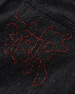 Blotch Denim Jeans, Streaky Black