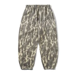 Blotch Fleece Pants, Washed Camo