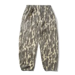 Blotch Fleece Pants, Washed Camo