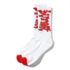 Blotch Socks, White