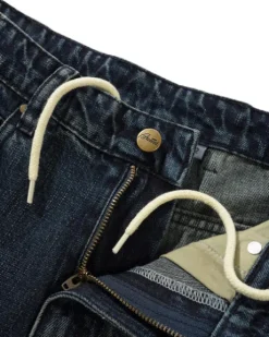 Carpenter Denim Shorts, Slub Dark Indigo