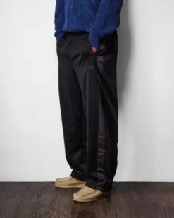 Check Tape Trackpants, Black