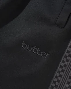 Check Tape Trackpants, Black