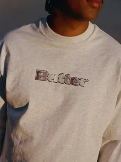 Chrome Logo Tee, Ash