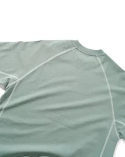 Cliff Contrast Tee, Dull Mint