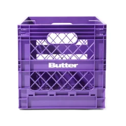 Collapsable Record Crate, Purple
