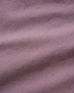 Contrast Stitch S/S Shirt, Eggplant