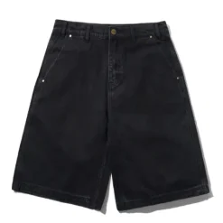 Denim Work Shorts, Black