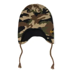 Earflap Beanie, Woodland Camo