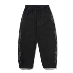 Flame Fleece Pants, Black