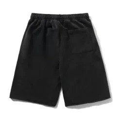 Fleece Shorts, Washed Black