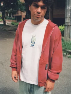 Garage Zip-Thru Hood, Faded Burgundy