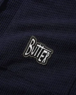 Grid Cord Overshirt, Navy