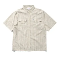 Grid S/S Shirt, Beige