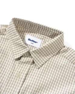 Grid S/S Shirt, Beige