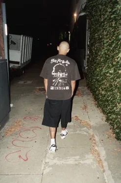 India Tee, Washed Black