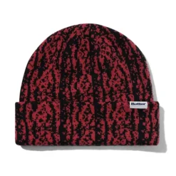 Lowland Camo Beanie, Berry