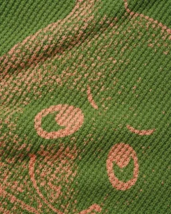 Newcomer Reversible Knit Sweater, Grass