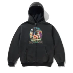 Nimai Zip-Thru Hood, Washed Black