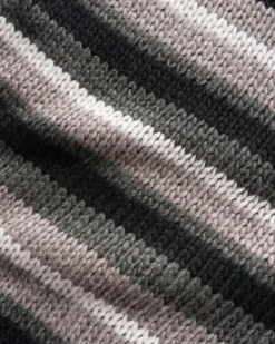 Ombre Stripe Knit Sweater, Black