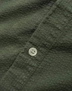 Overdye Seersucker S/S Shirt, Army