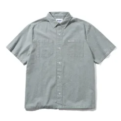 Overdye Seersucker S/S Shirt, Grey