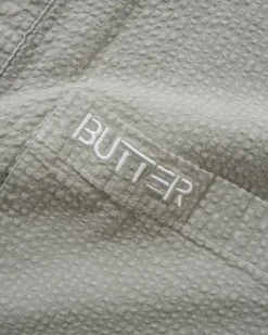 Overdye Seersucker S/S Shirt, Grey