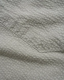 Overdye Seersucker S/S Shirt, Grey