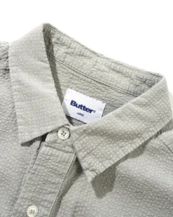 Overdye Seersucker S/S Shirt, Grey