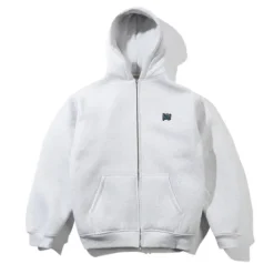 Pile Lined Zip-Thru Hood, Ash