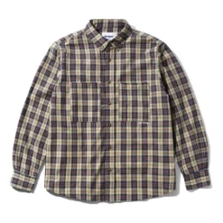Plaid Shirt, Beige / Navy