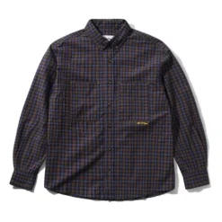 Plaid Shirt, Brown / Cobalt