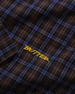 Plaid Shirt, Brown / Cobalt