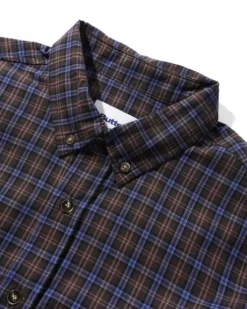 Plaid Shirt, Brown / Cobalt