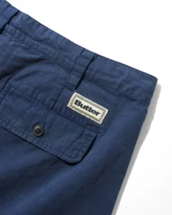 Pleated Shorts, Navy