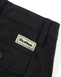Pleated Trousers, Washed Black