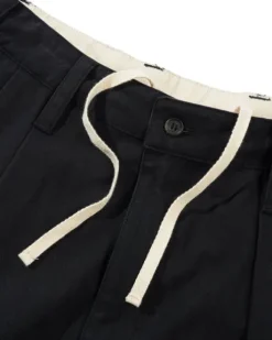 Pleated Trousers, Washed Black