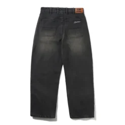 Racer Denim Jeans, Faded Black