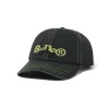 Registered 6 Panel Cap, Washed Black