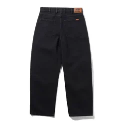 Relaxed Denim Jeans, Flat Black