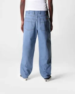 Relaxed Denim Jeans, Washed Indigo