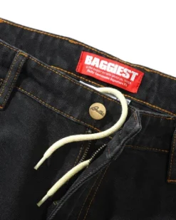 Santosuosso Denim Jeans, Washed Black