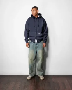 Scorpion Stitch Denim Jeans, Slub Black